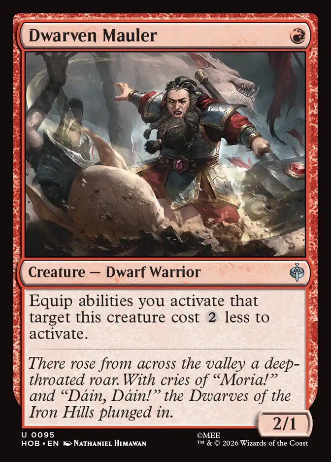 Dwarven Mauler, The Hobbit Card Art