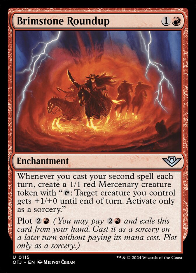 Brimstone Roundup, Outlaws of thunder junction Card Art