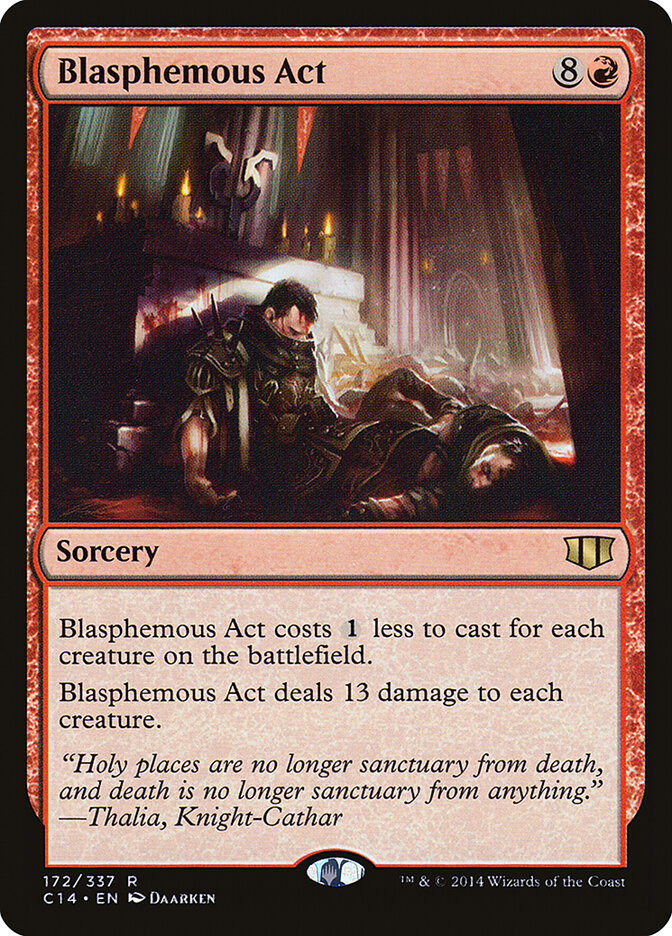 Blasphemous Act, Commander 2014 Card Art
