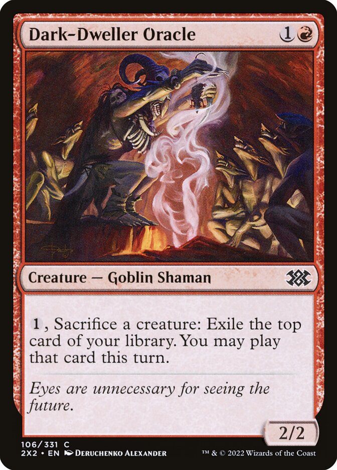 Dark-Dweller Oracle, Double Masters 2022 Card Art