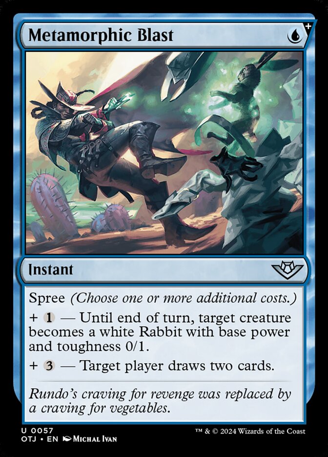 Metamorphic Blast, Outlaws of thunder junction Card Art