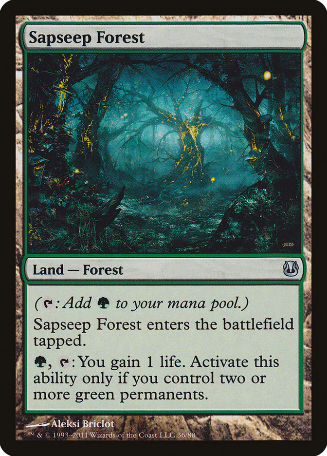 Sapseep Forest, Duel decks: ajani vs. nicol bolas Card Art