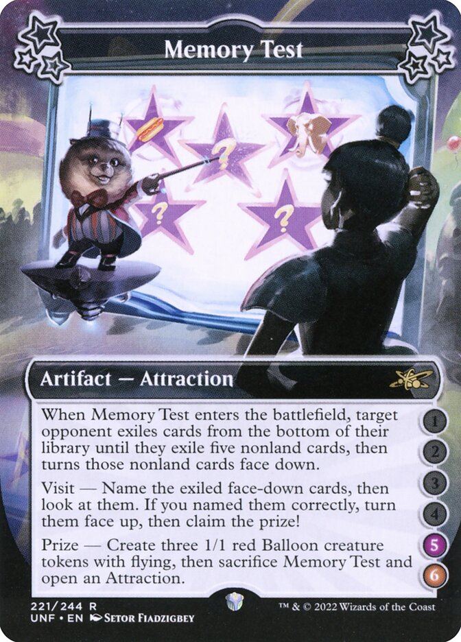 Memory Test, Unfinity Card Art