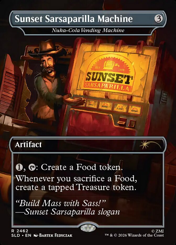 Nuka-Cola Vending Machine, Secret Lair Drop Card Art