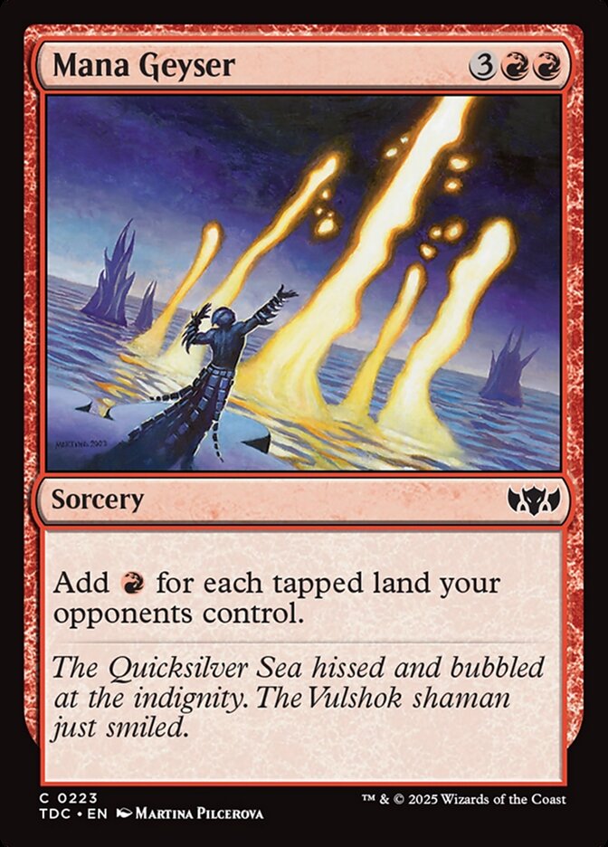 Mana Geyser, Tarkir: Dragonstorm Commander Card Art