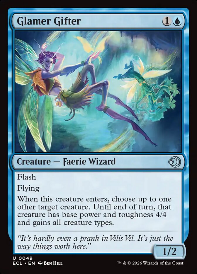 Glamer Gifter, Lorwyn Eclipsed Card Art