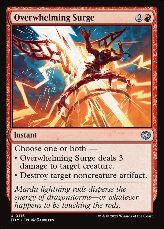 Overwhelming Surge, Tarkir: dragonstorm Card Art