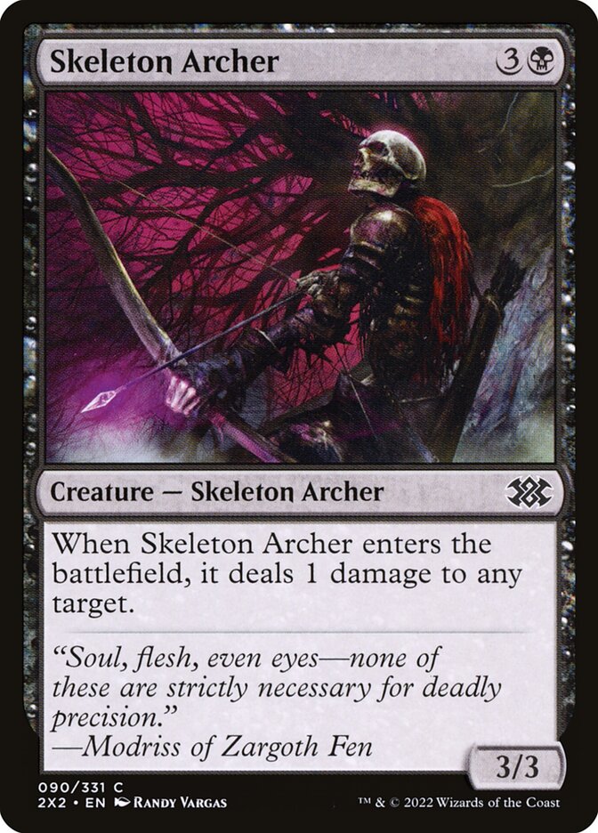 Skeleton Archer, Double masters 2022 Card Art