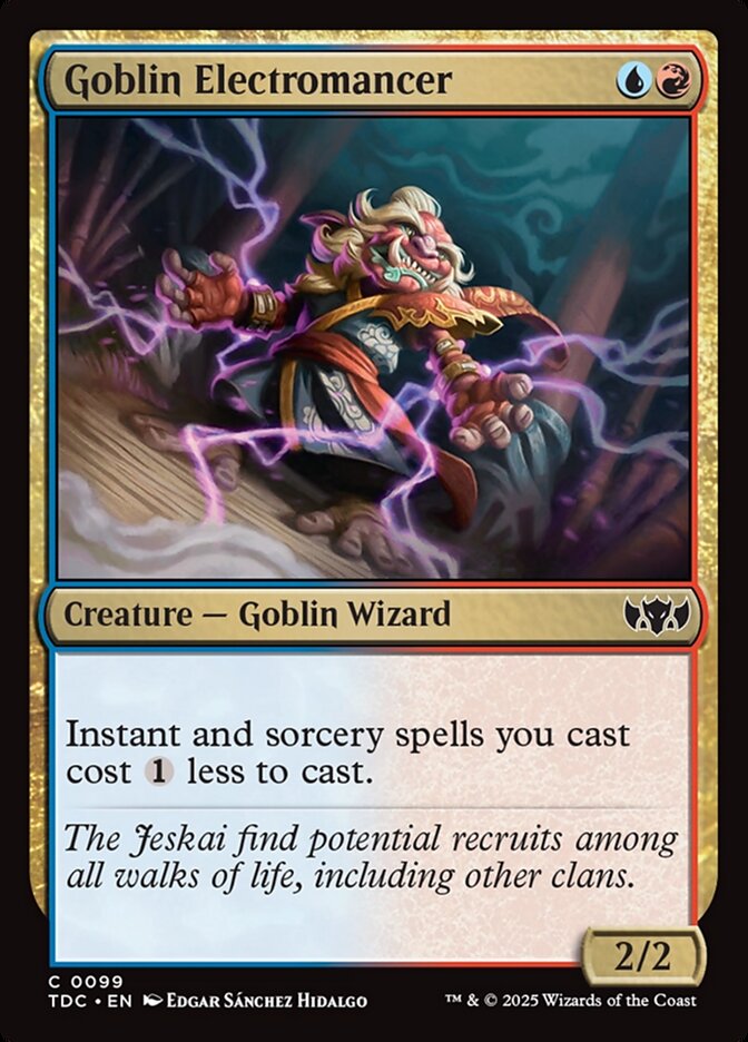 Goblin Electromancer, Tarkir: Dragonstorm Commander Card Art