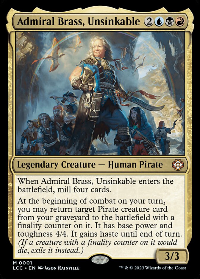 Admiral Brass, Unsinkable, The Lost Caverns Of Ixalan Commander Card Art