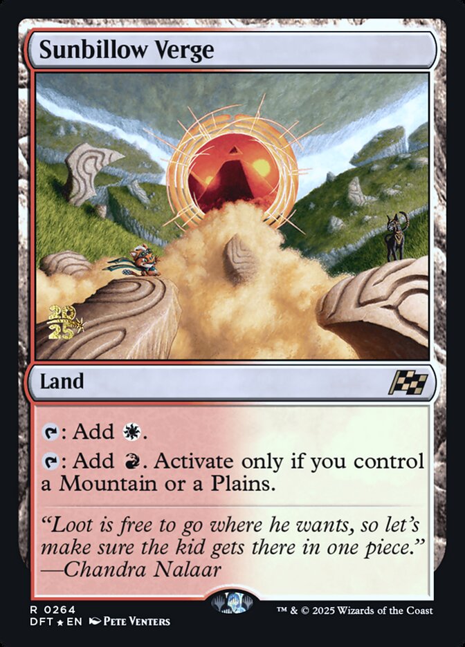 Sunbillow Verge, Aetherdrift promos Card Art