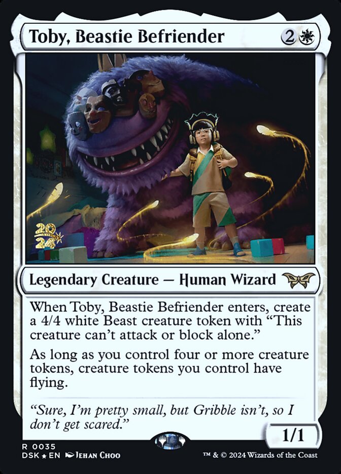 Toby, Beastie Befriender, Duskmourn: house of horror promos Card Art