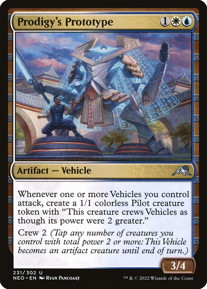 Prodigy's Prototype, Kamigawa: neon dynasty Card Art