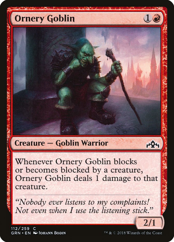 Ornery Goblin, Guilds Of Ravnica Card Art