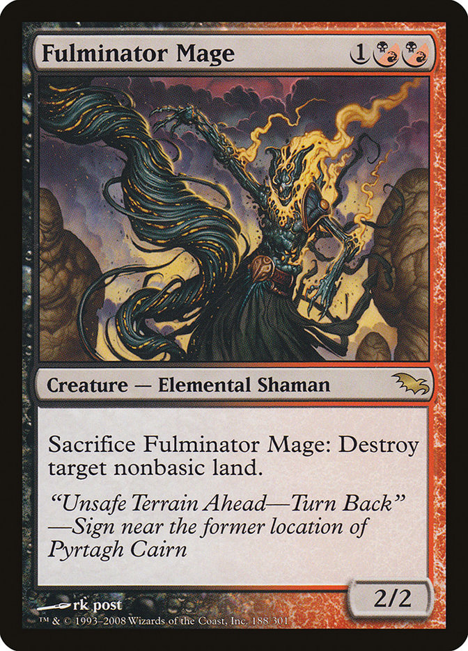 Fulminator Mage, Shadowmoor Card Art