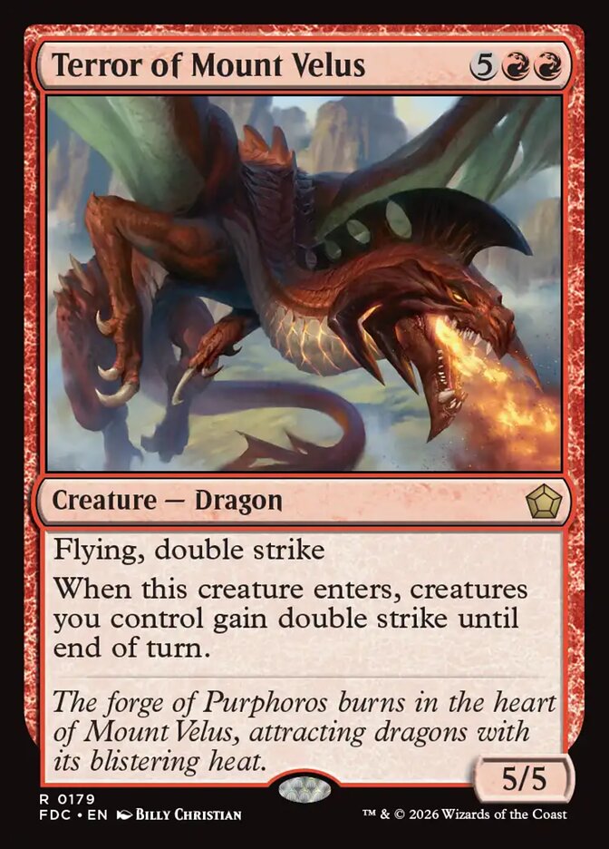 Terror of Mount Velus, Foundations Commander Card Art