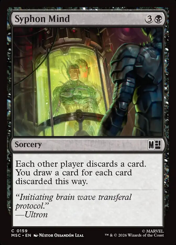 Syphon Mind, Marvel Super Heroes Commander Card Art