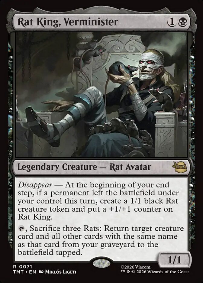 Rat King, Verminister, Teenage Mutant Ninja Turtles Card Art