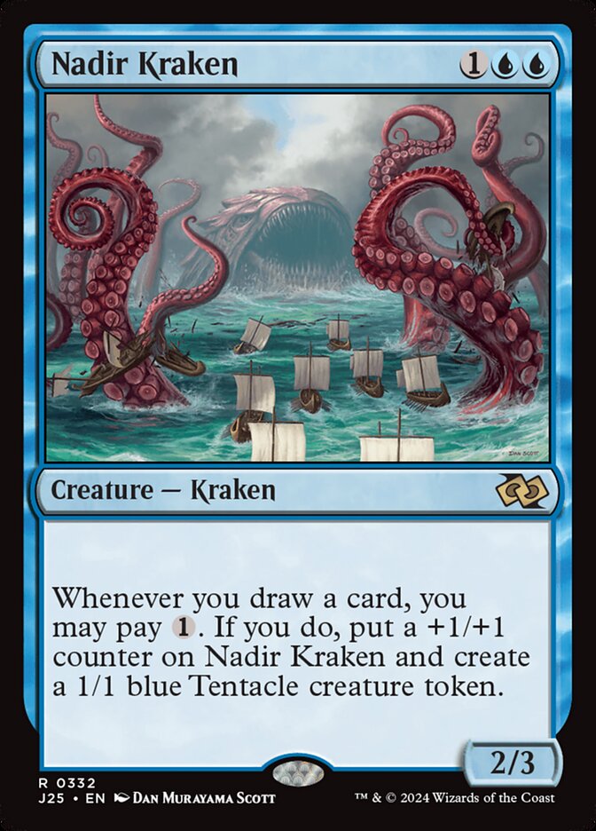 Nadir Kraken, Foundations jumpstart Card Art