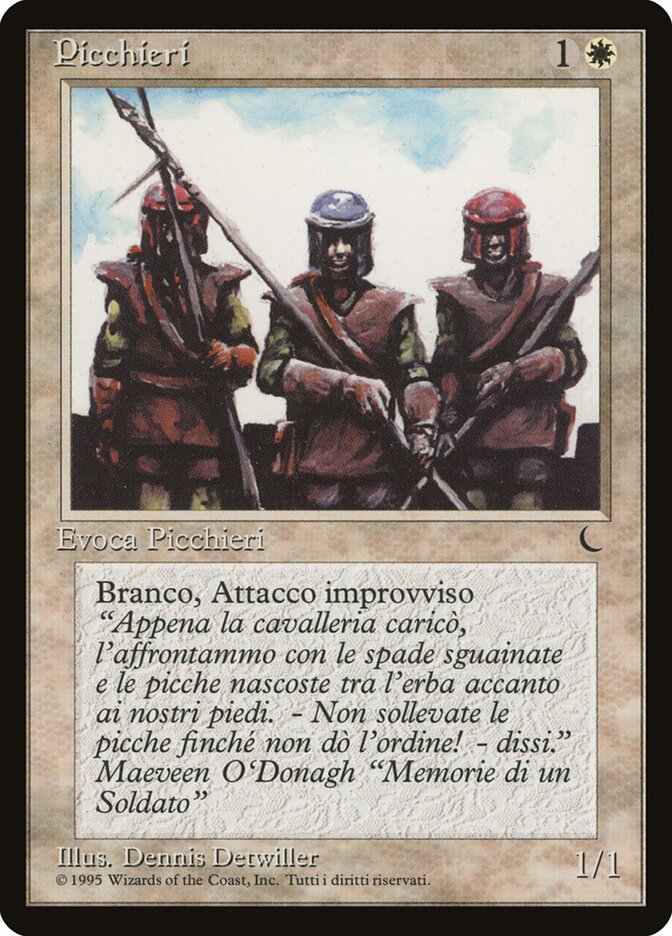 Pikemen, The Dark Card Art