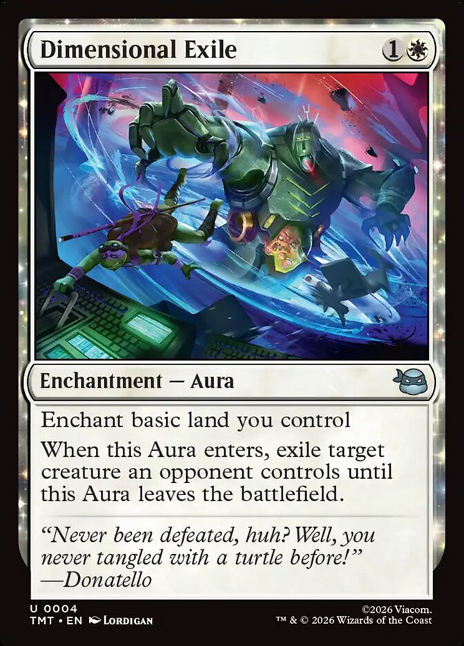 Dimensional Exile, Teenage Mutant Ninja Turtles Card Art