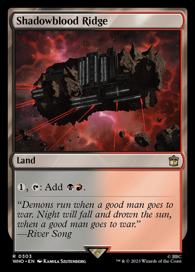 Shadowblood Ridge, Doctor Who Card Art