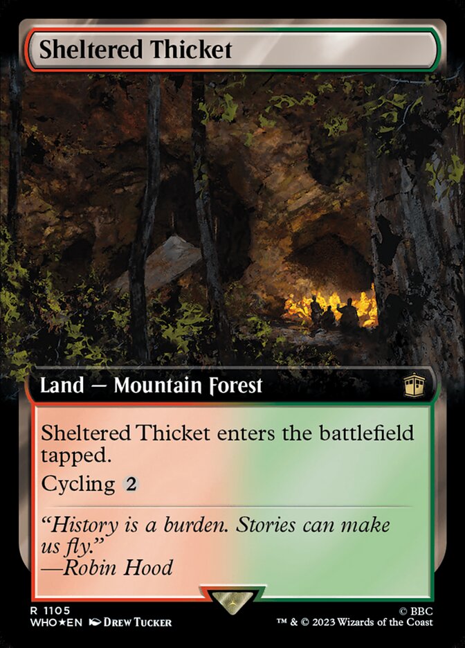 Sheltered Thicket, Doctor Who Card Art