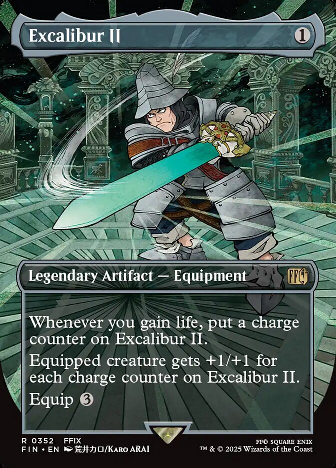 Excalibur II, Final fantasy Card Art
