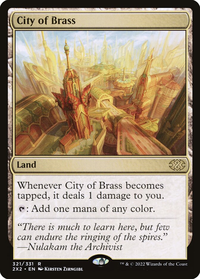 City of Brass, Double masters 2022 Card Art
