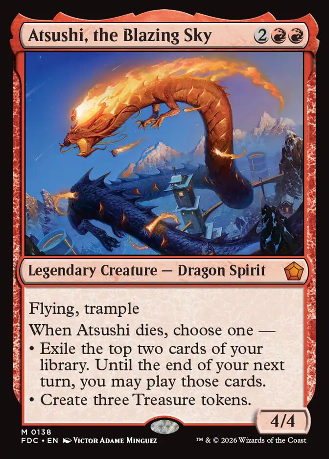 Atsushi, the Blazing Sky, Foundations Commander Card Art
