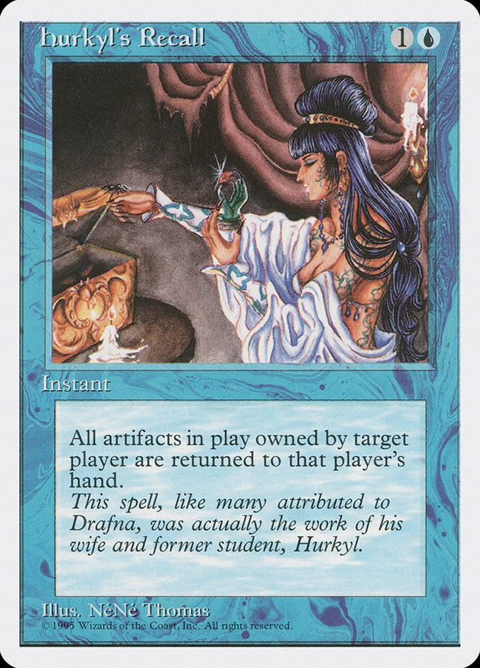 Hurkyl's Recall, Fourth edition Card Art