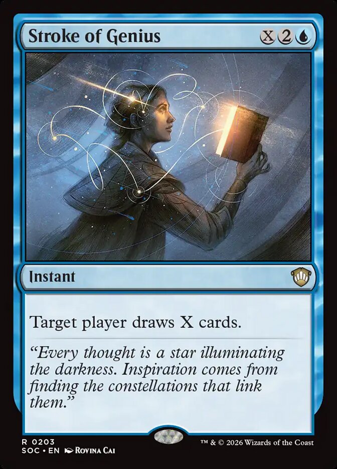 Stroke of Genius, Secrets Of Strixhaven Commander Card Art