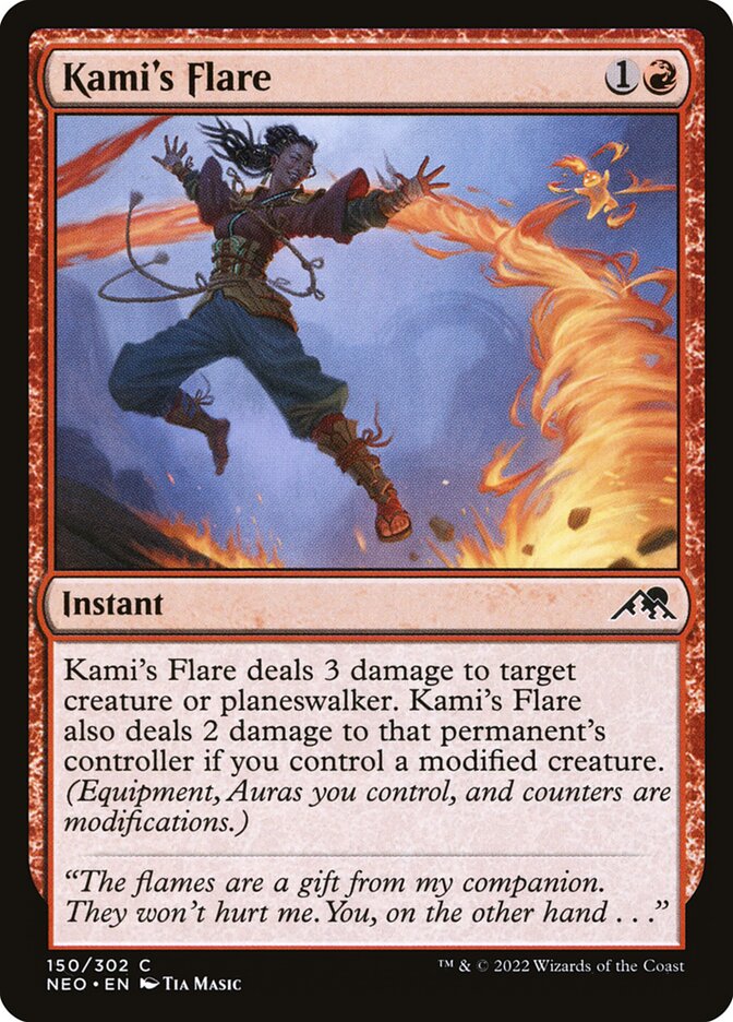 Kami's Flare, Kamigawa: neon dynasty Card Art