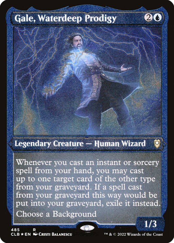 Gale, Waterdeep Prodigy - Etched Foil