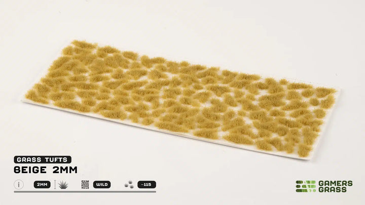 Gamers Grass - Grass Tufts - Beige 2mm