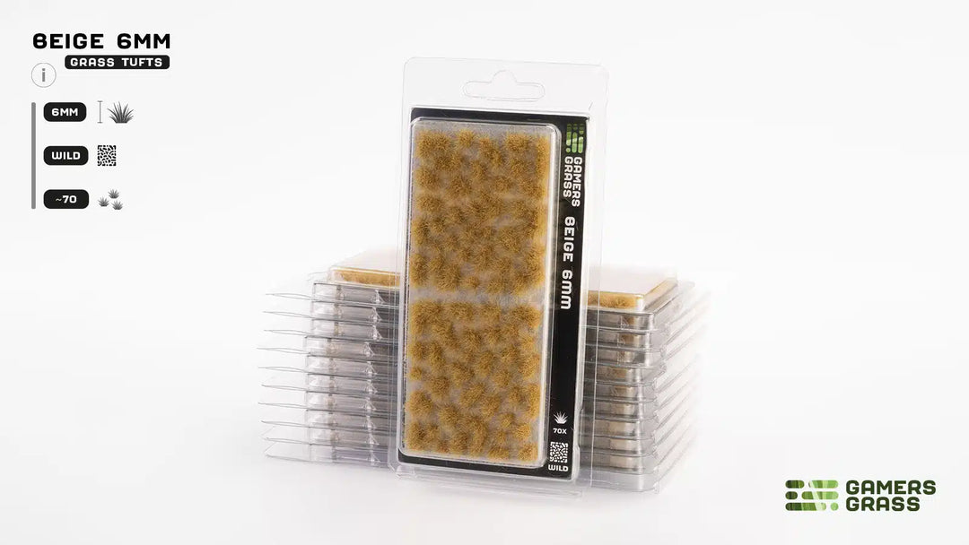 Gamers Grass - Grass Tufts - Beige 6mm