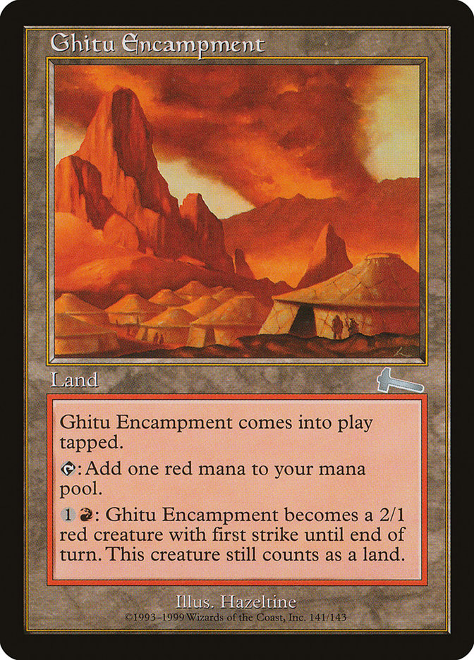 Ghitu Encampment, Urza's legacy Card Art