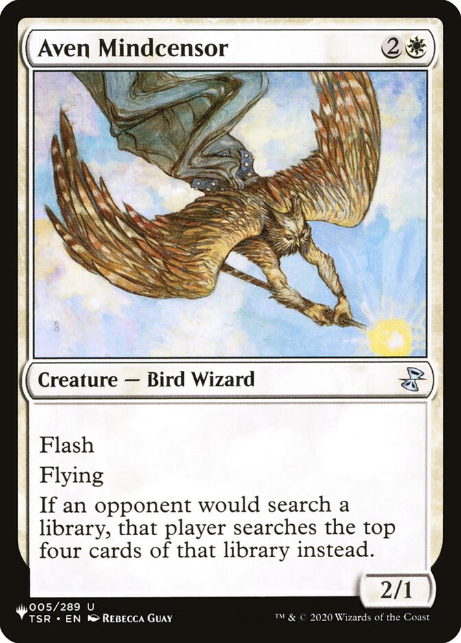 Aven Mindcensor, The List Card Art
