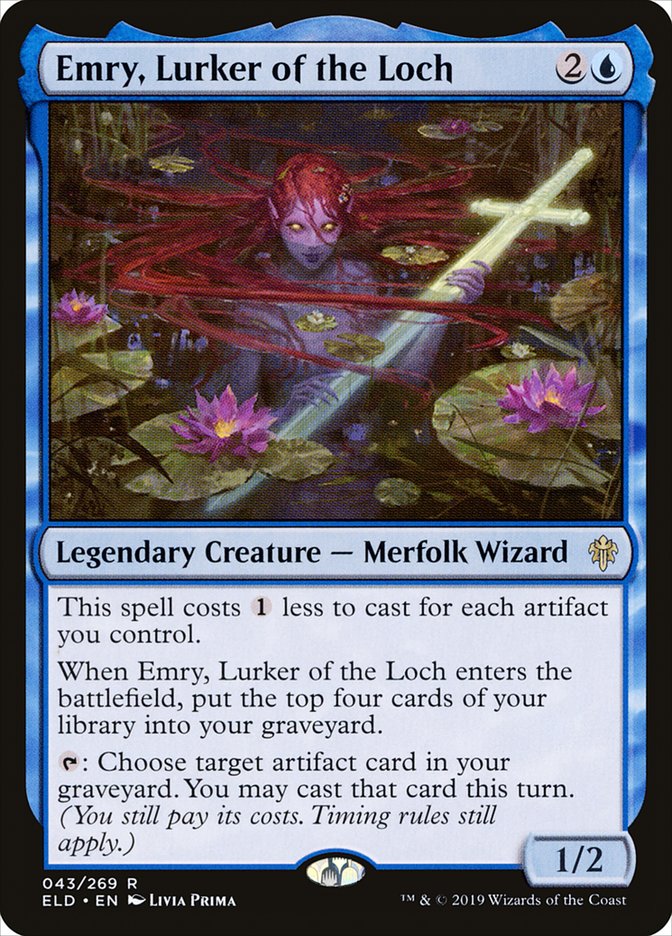 Emry, Lurker of the Loch, Throne Of Eldraine Card Art