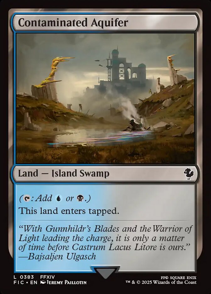 Contaminated Aquifer, Final fantasy commander Card Art