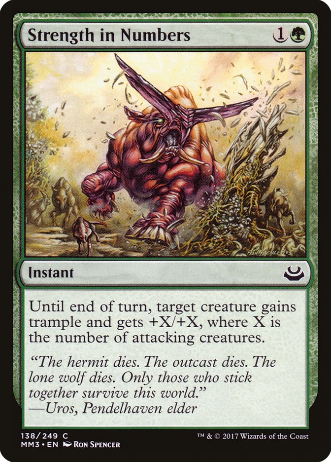 Strength in Numbers, Modern Masters 2017 Card Art
