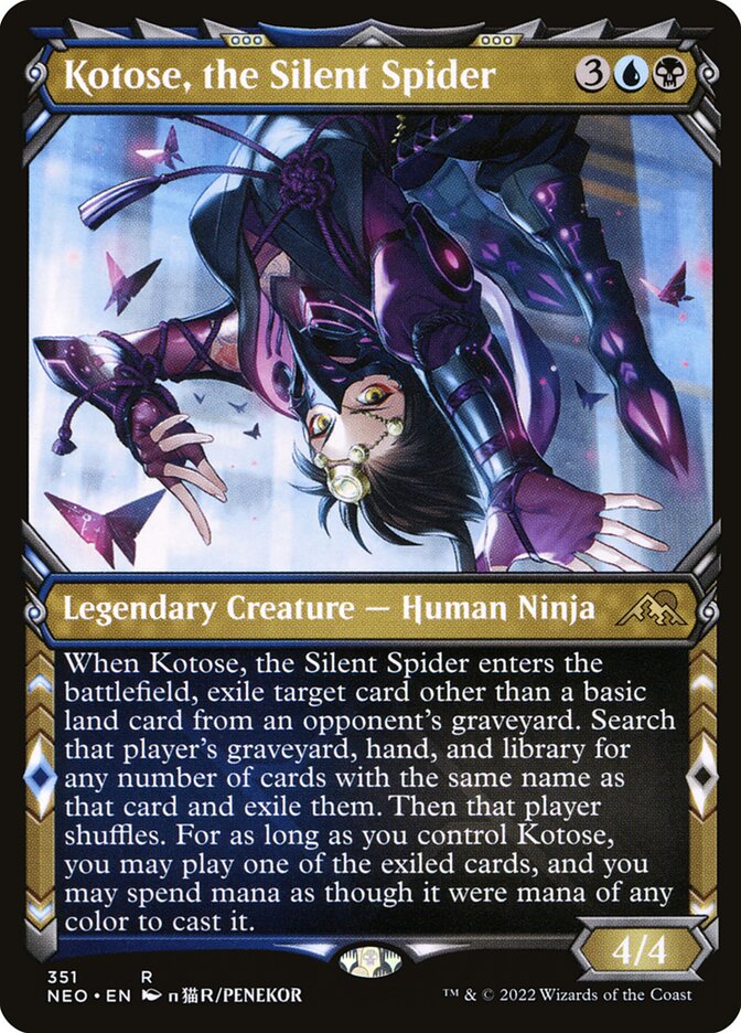 Kotose, the Silent Spider, Kamigawa: neon dynasty Card Art