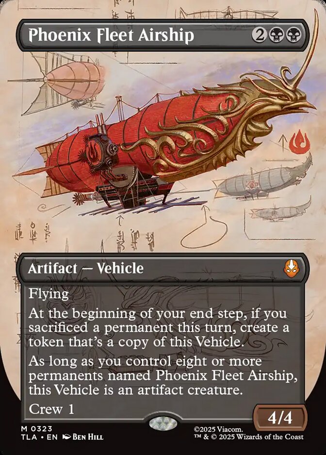 Phoenix Fleet Airship, Avatar: The Last Airbender Card Art