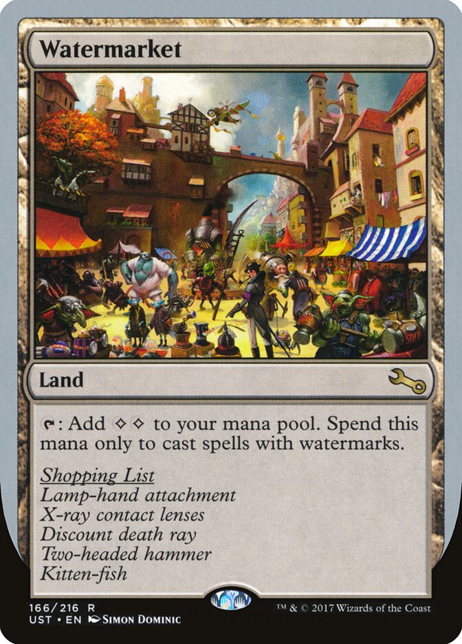 Watermarket, Unstable Card Art