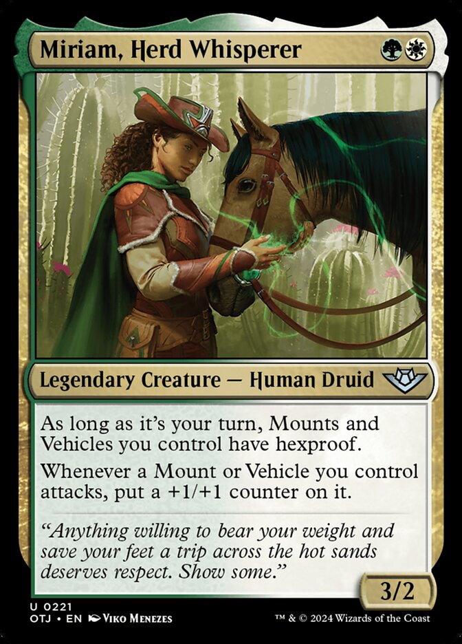 Miriam, Herd Whisperer, Outlaws of thunder junction Card Art