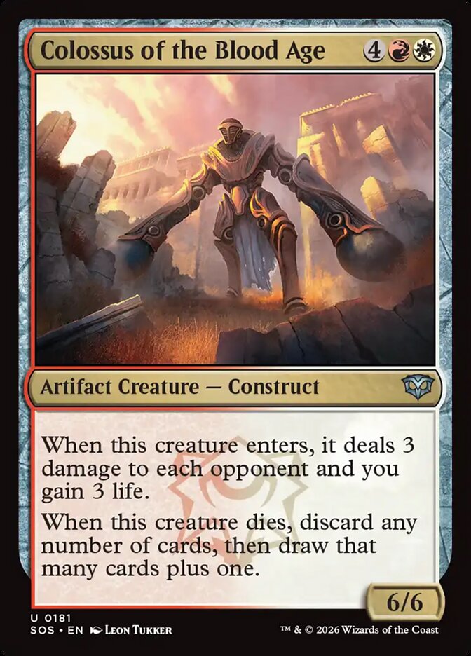 Colossus of the Blood Age, Secrets Of Strixhaven Card Art