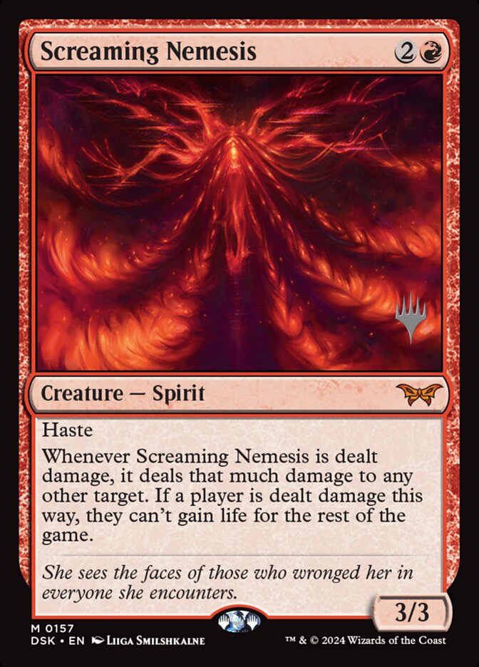 Screaming Nemesis, Duskmourn: House Of Horror Promos Card Art