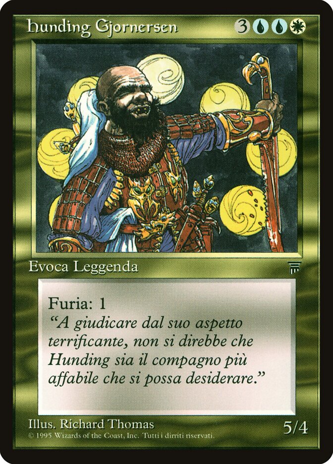 Hunding Gjornersen, Legends Card Art