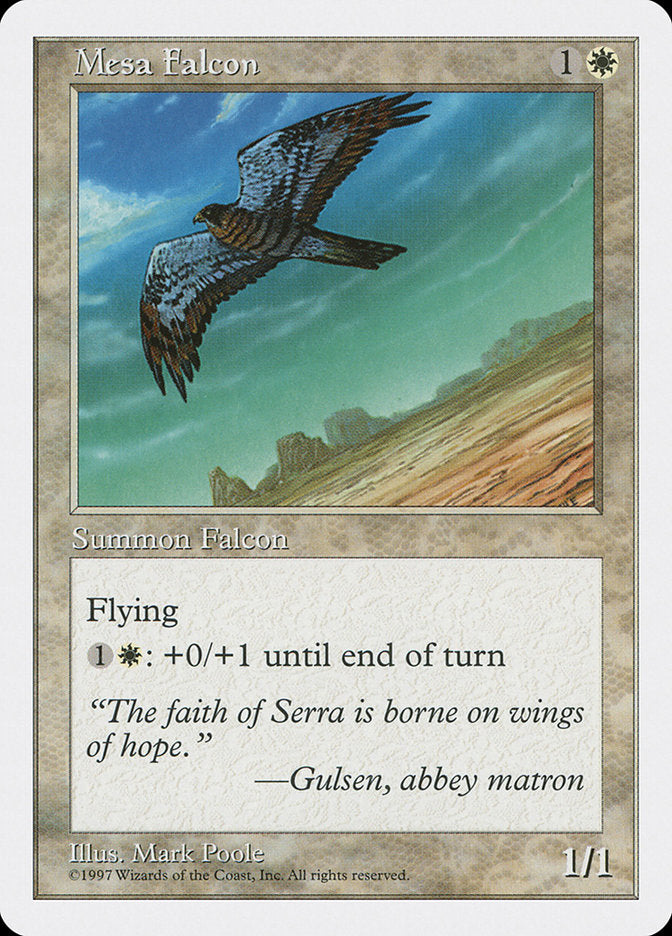 Mesa Falcon, Fifth edition Card Art