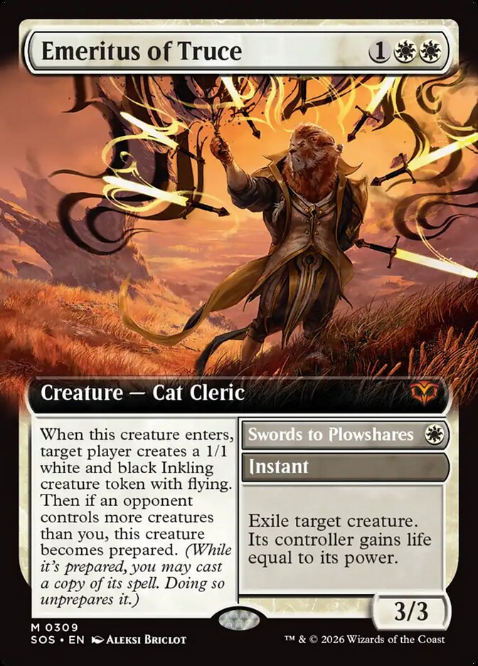 Emeritus of Truce // Swords to Plowshares, Secrets Of Strixhaven Card Art